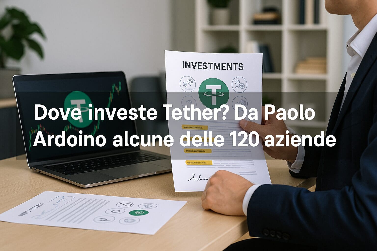 Dove investe Tether? Da Paolo Ardoino alcune delle 120 aziende