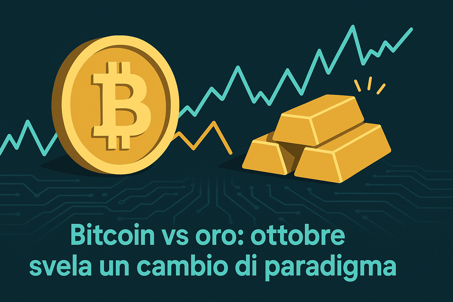 Bitcoin vs oro: ottobre svela un cambio di paradigma