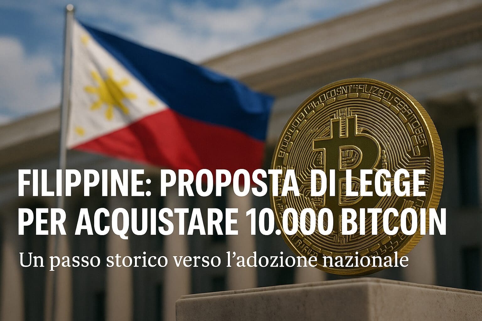 Filippine: una proposta di legge per acquistare 10.000 Bitcoin