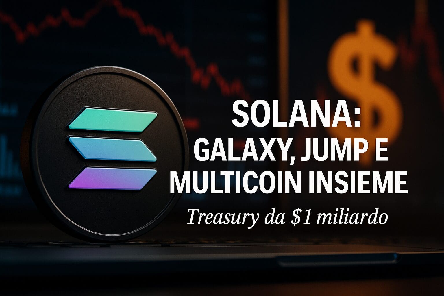 Solana: Galaxy, Jump e Multicoin insieme per treasury da $1BLN