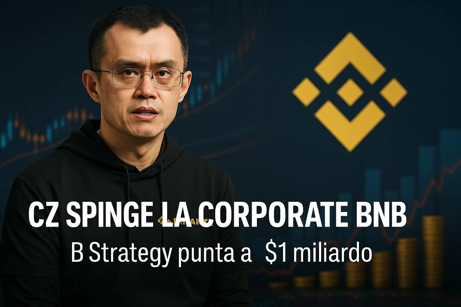 CZ spinge la corporate BNB: B Strategy punta a $1 miliardo