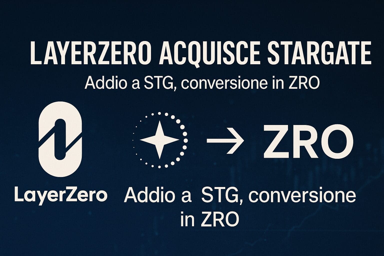 LayerZero acquisisce Stargate: addio a STG e conversione in ZRO