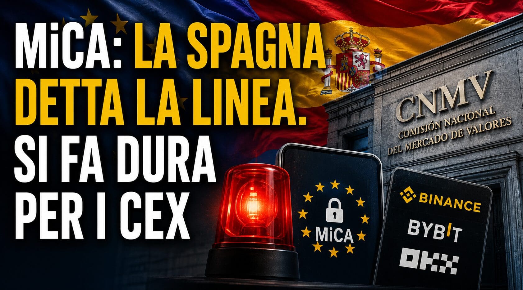 MiCA: la Spagna detta la linea. Si fa dura per i cex