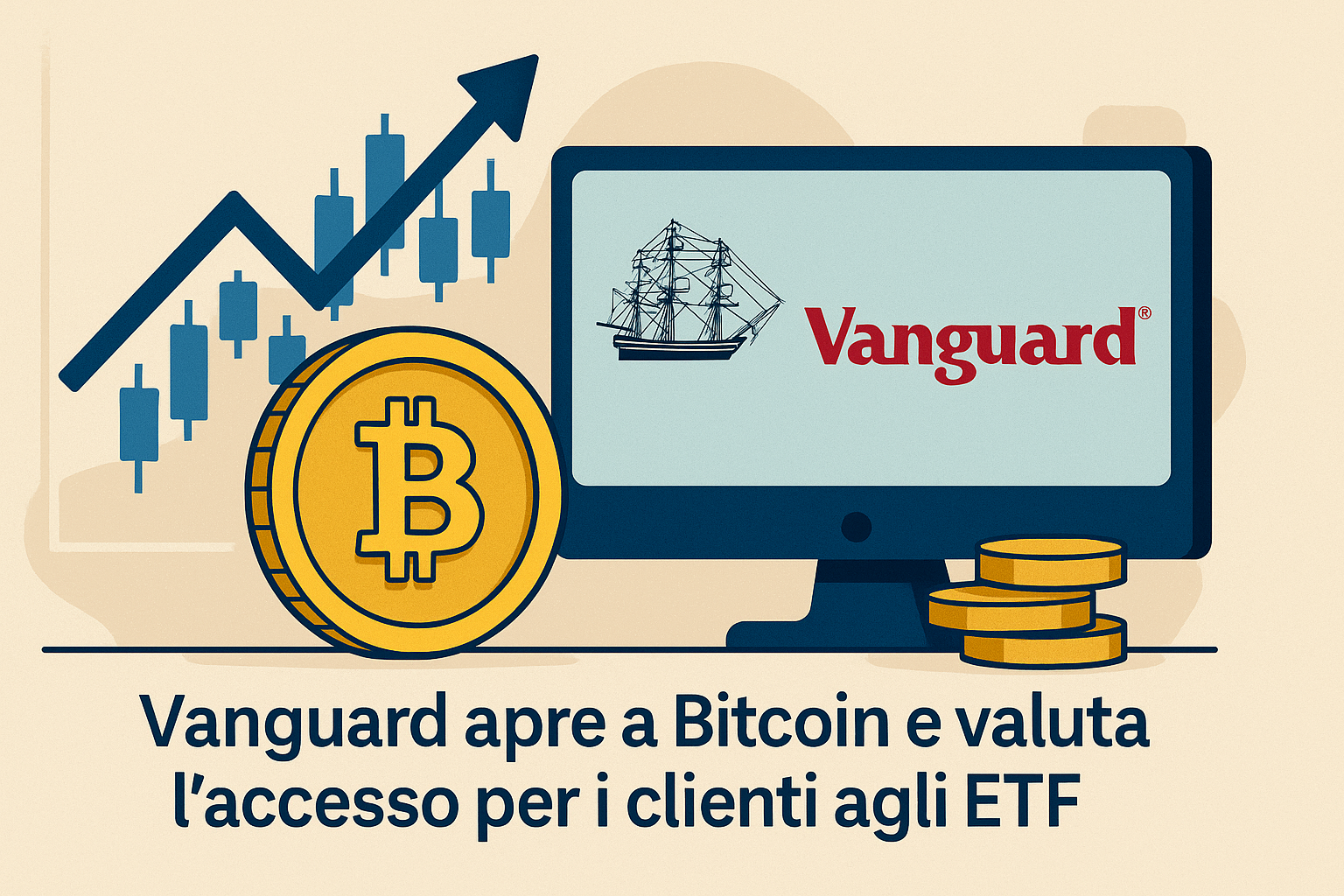 Vanguard apre a Bitcoin e valuta l’accesso per i clienti agli ETF