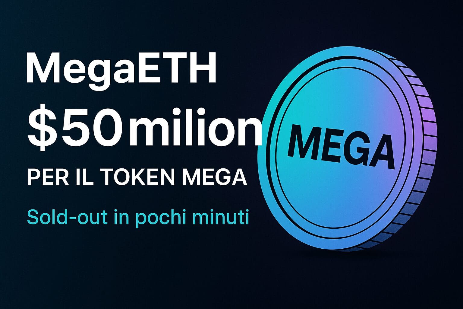 MegaETH: $50 milioni per il token MEGA. Sold-out in pochi minuti