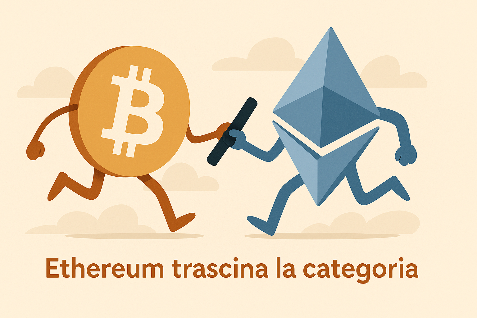 Investimenti crypto: Bitcoin passa il testimone a Ethereum