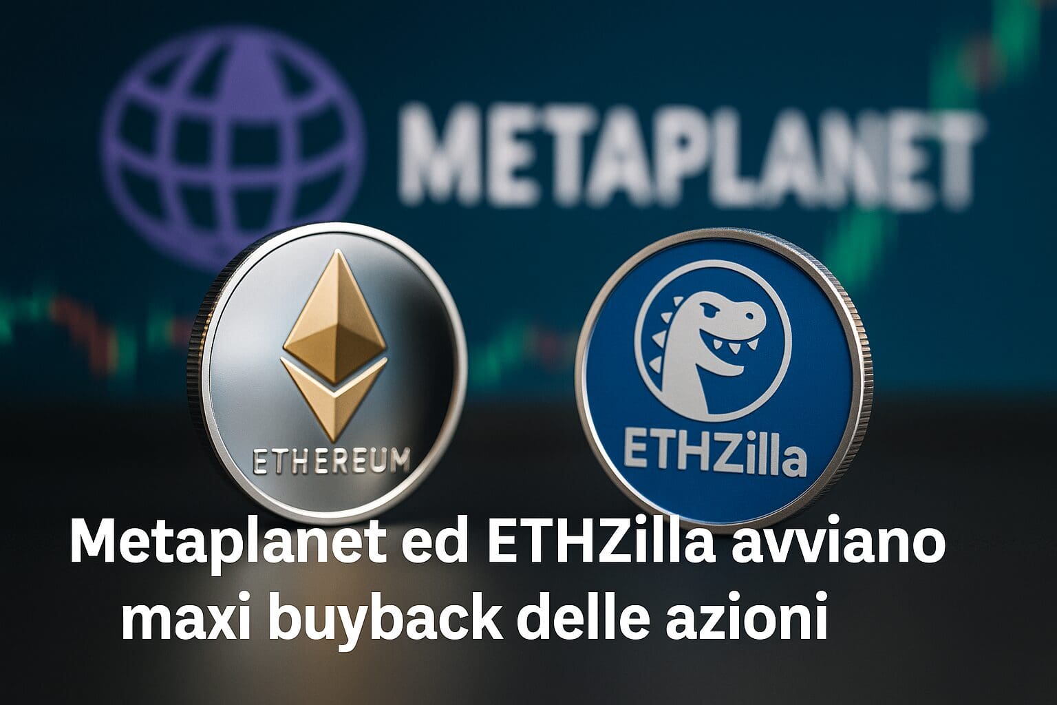 Metaplanet ed ETHZilla avviano maxi buyback delle azioni