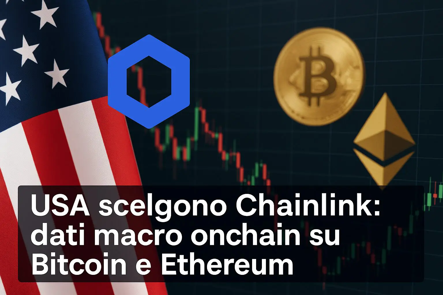 USA scelgono Chainlink: dati macro onchain su Bitcoin e Ethereum