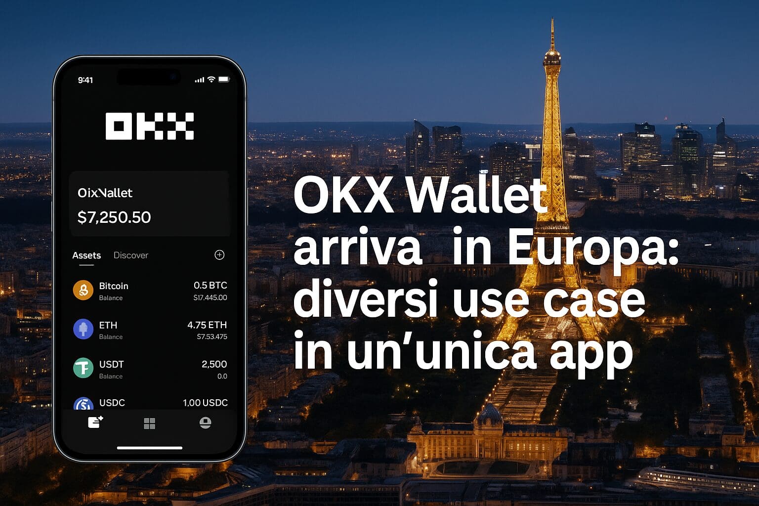 OKX Wallet arriva in Europa: diversi use case in un'unica app