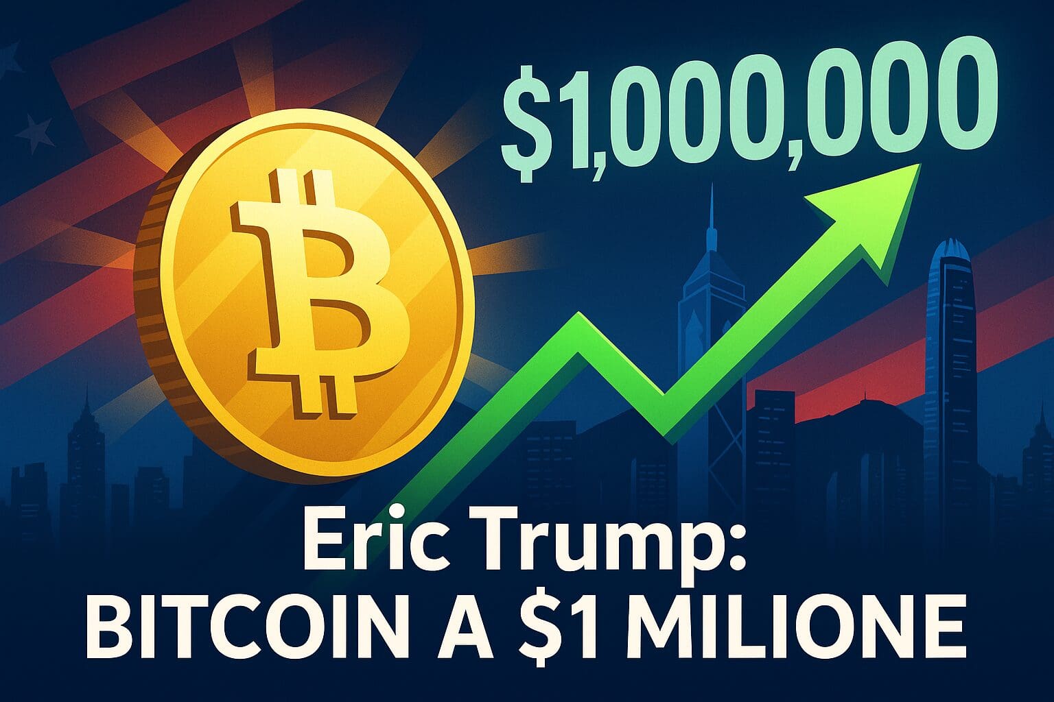 Bitcoin a $1 milione: la previsione di Eric Trump