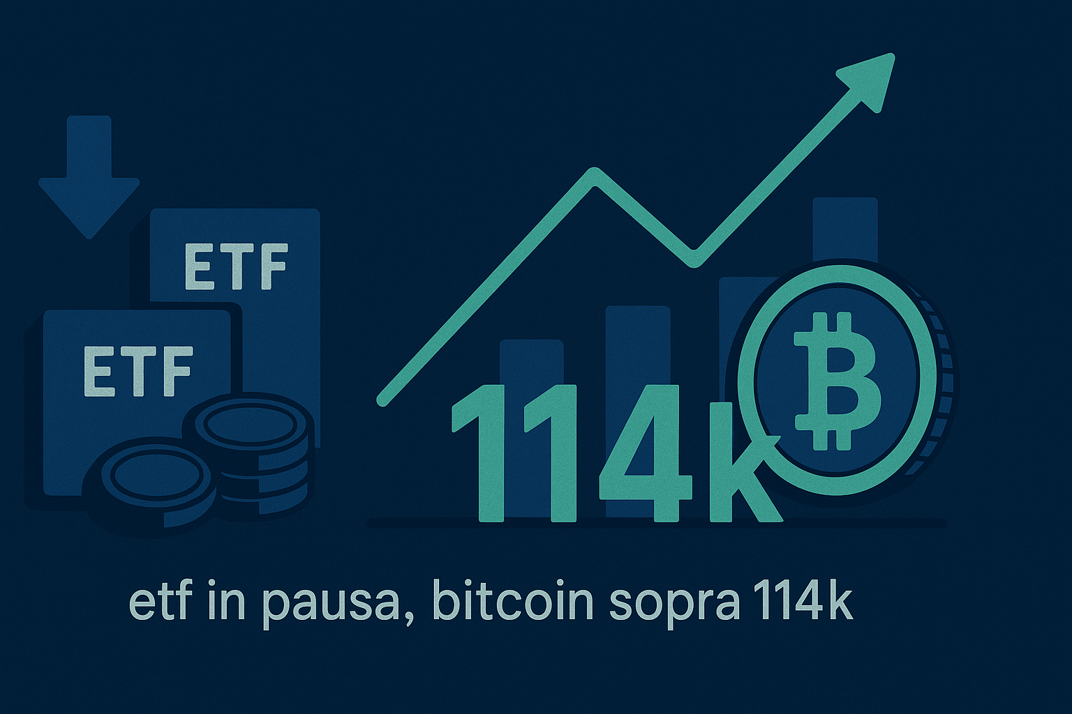 Gli ETF si prendono una pausa, ma Bitcoin torna sopra i $114k