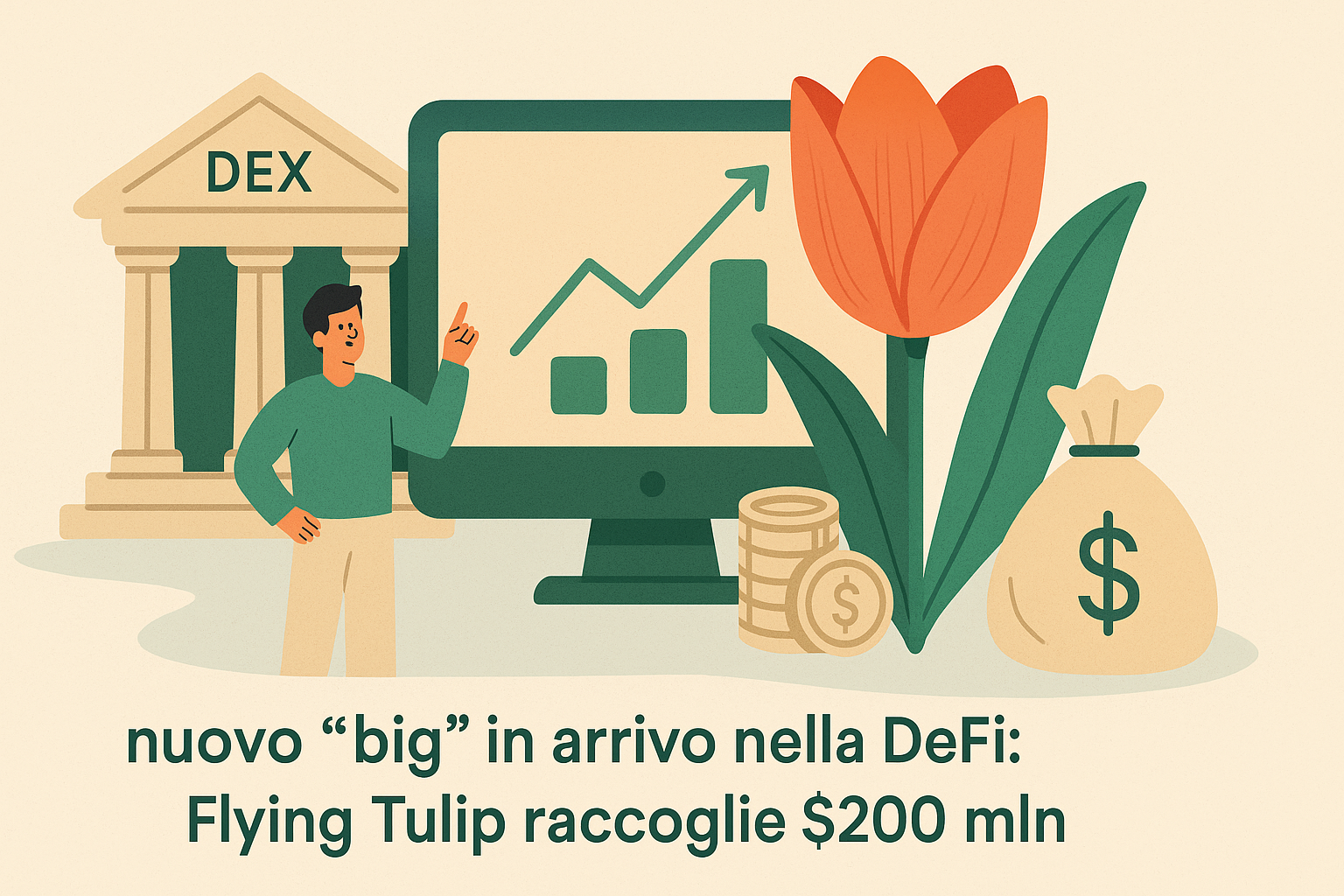 Nuovo “big” in arrivo nella DeFi: Flying Tulip raccoglie $200 mln