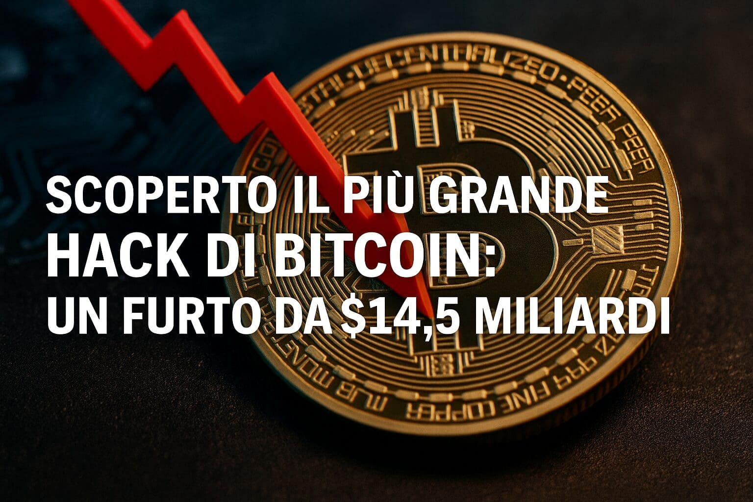 Scoperto il più grande hack di Bitcoin: Un furto da $14.5 miliardi