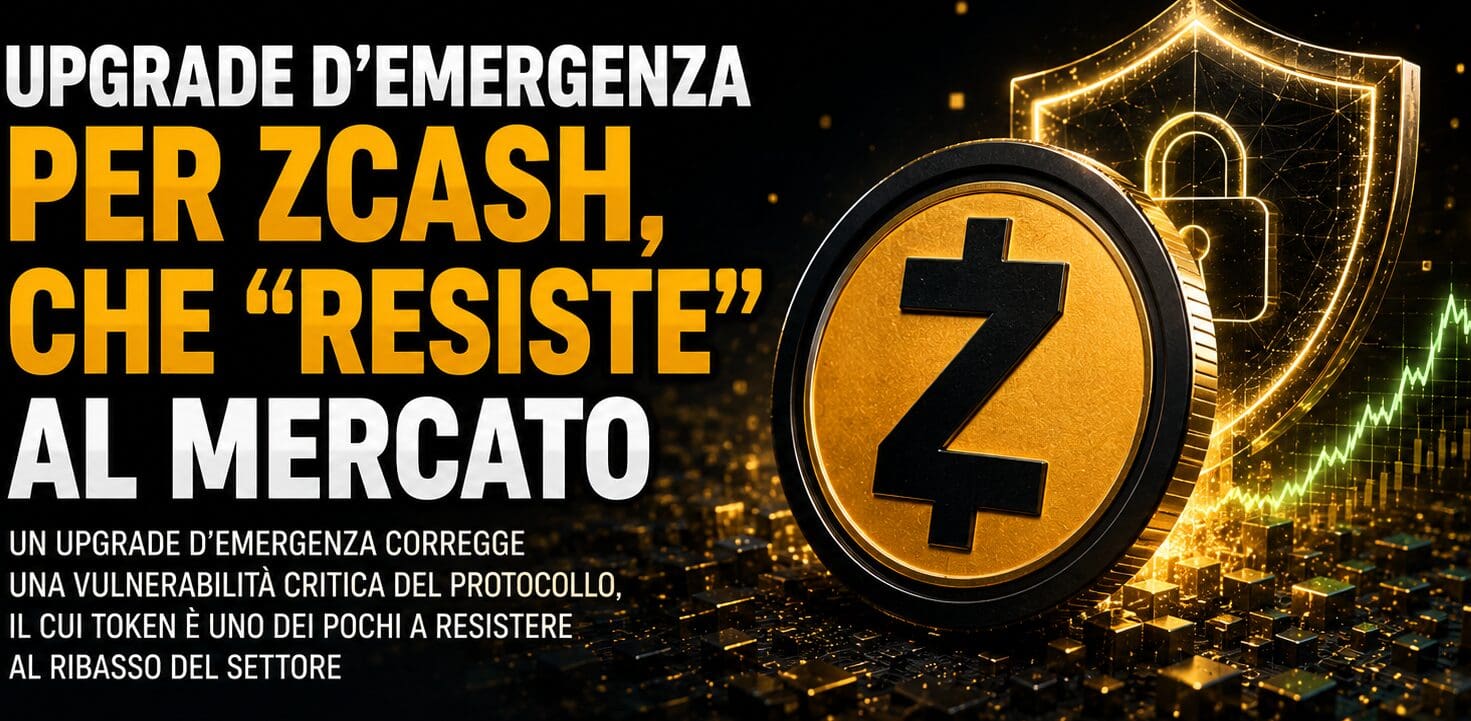 Upgrade d’emergenza per Zcash, che “resiste” al mercato