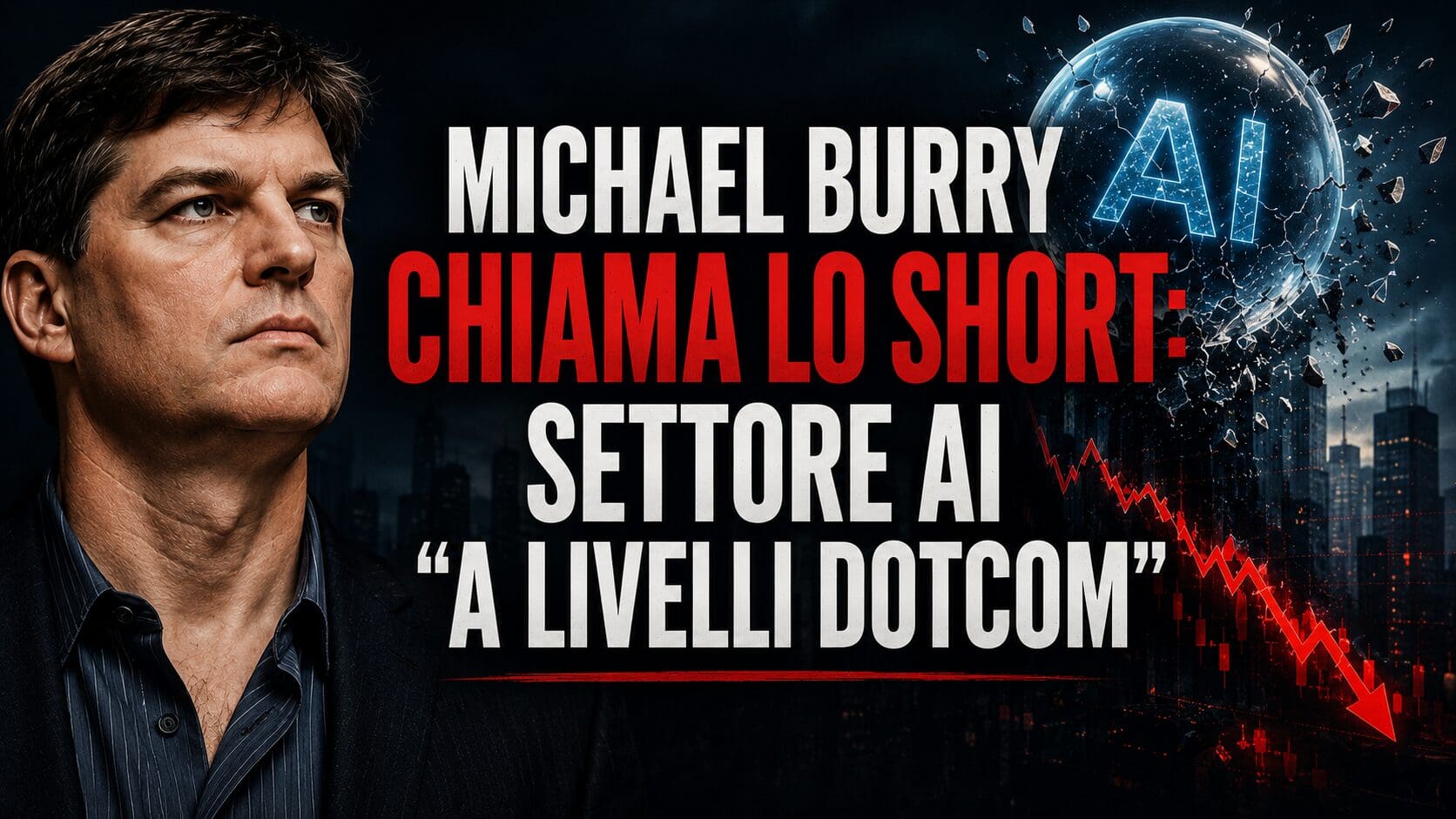 Michael Burry chiama lo short: settore AI “a livelli dotcom”