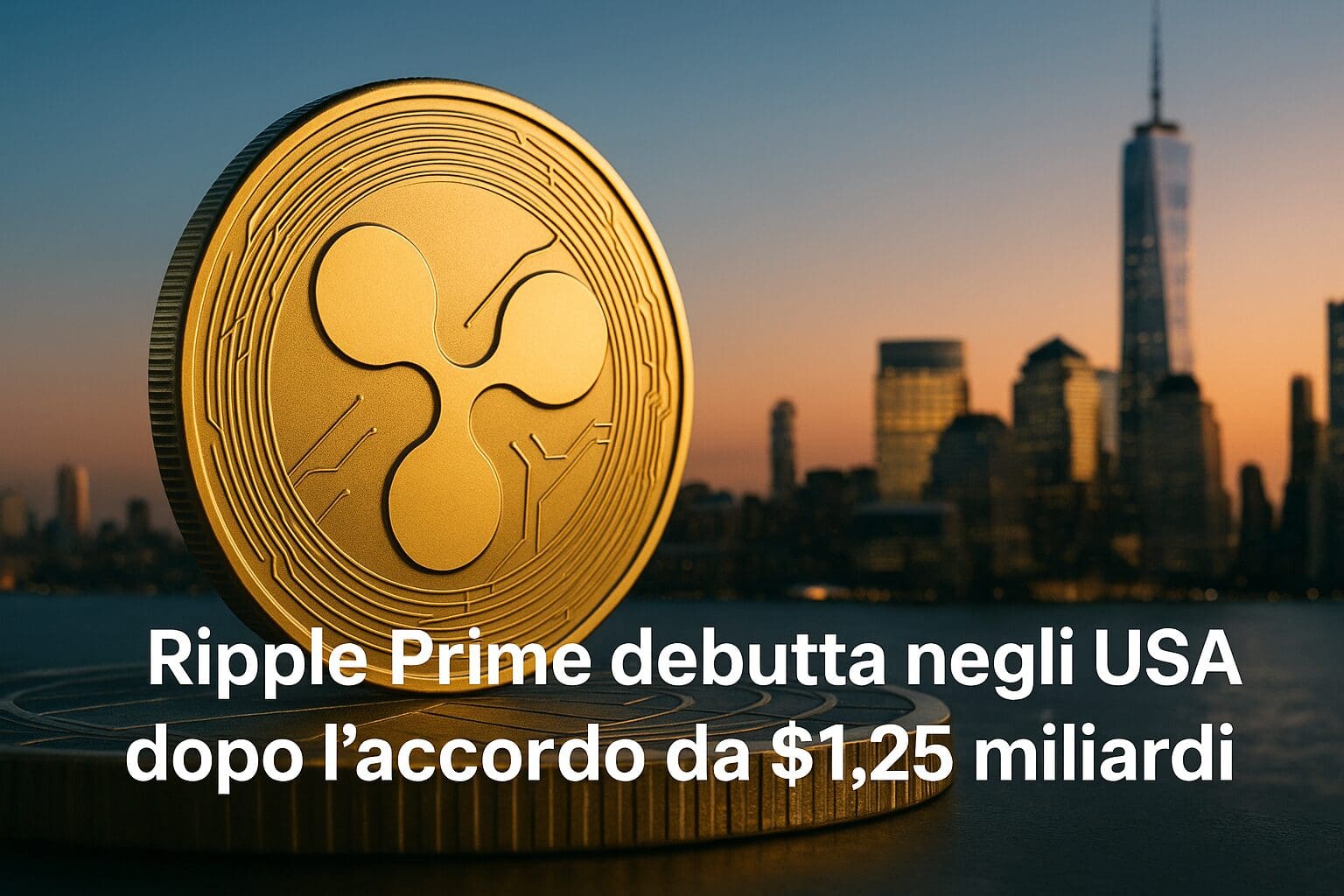 Ripple Prime debutta negli USA dopo l’accordo da $1,25 miliardi