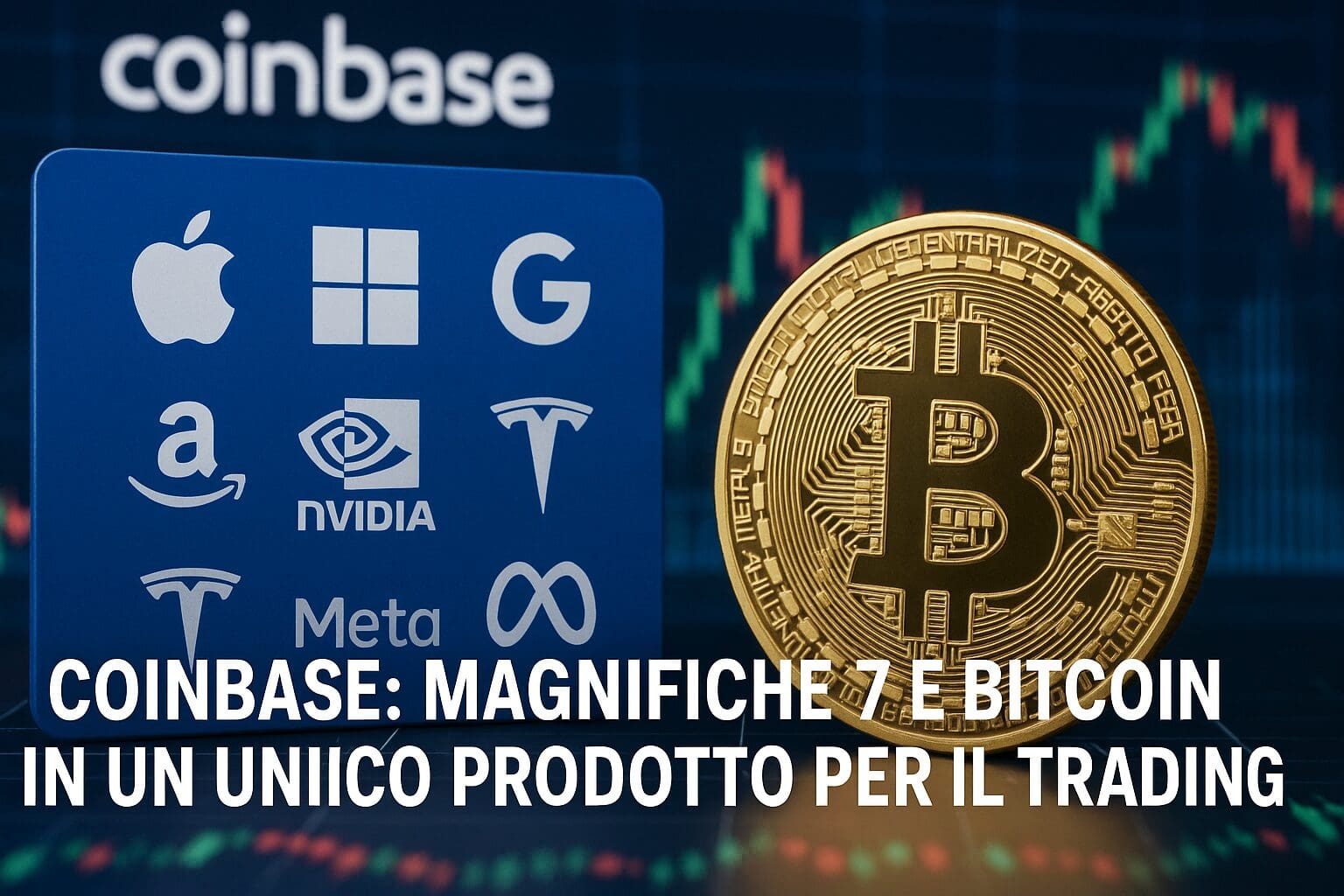 Coinbase: Magnifiche 7 e Bitcoin in un unico prodotto per il trading