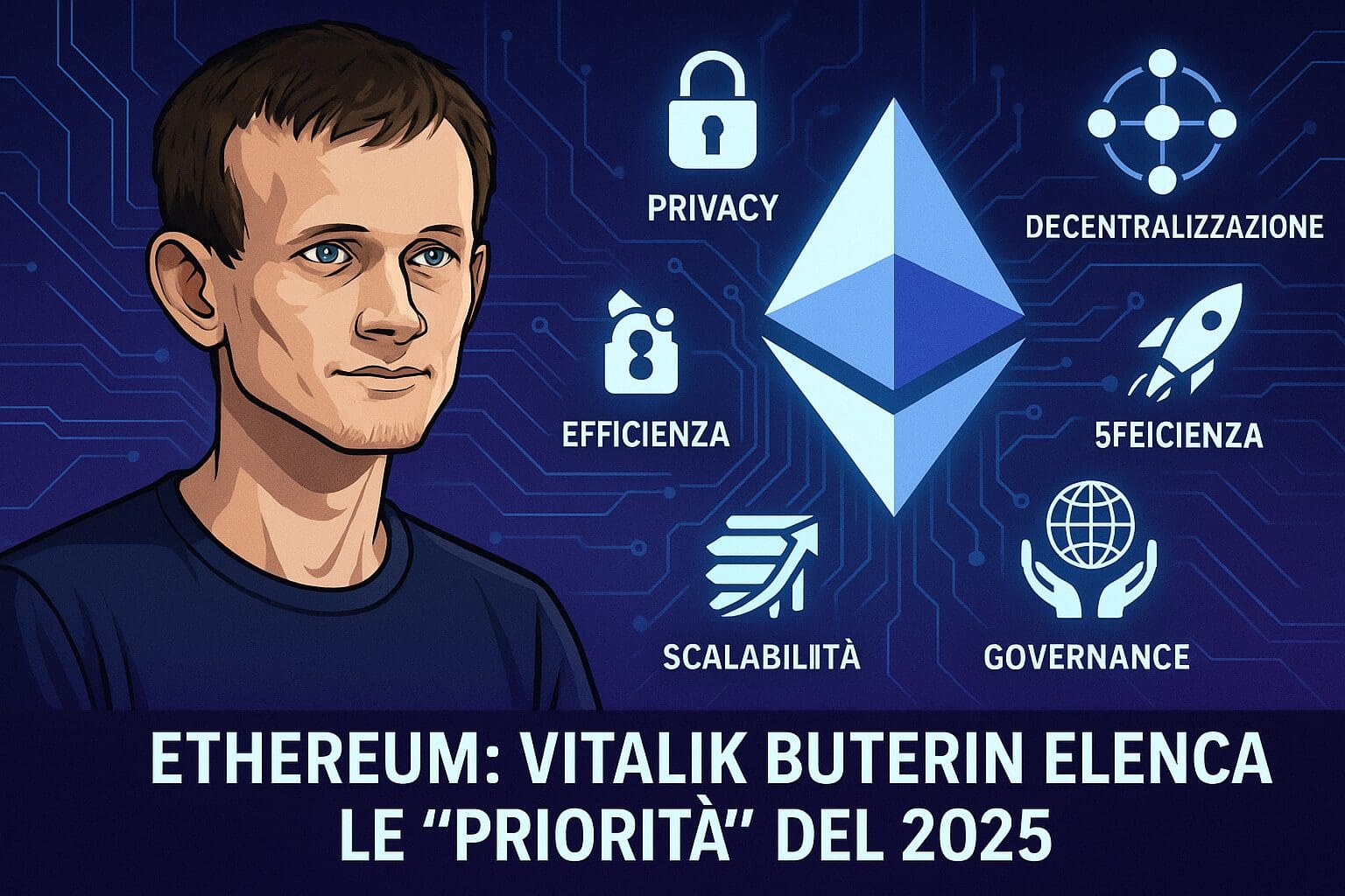 Ethereum: Vitalik Buterin elenca le “priorità
