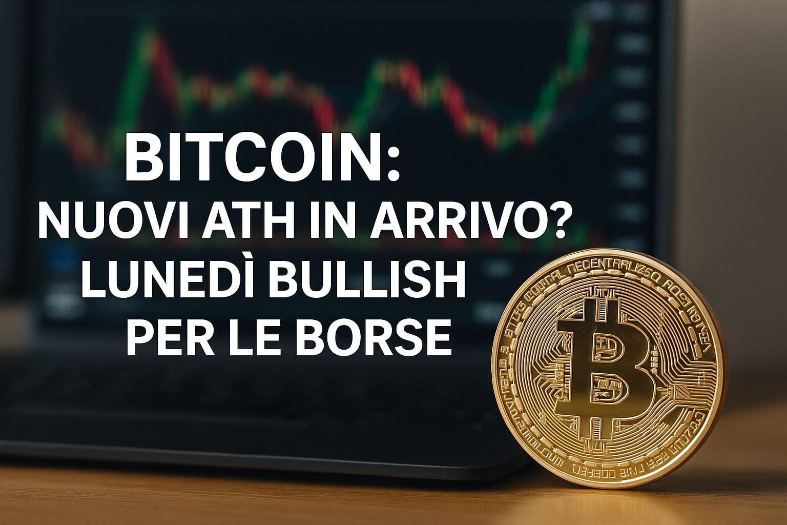 Bitcoin: Nuovi ATH in arrivo? Lunedì bullish per le borse