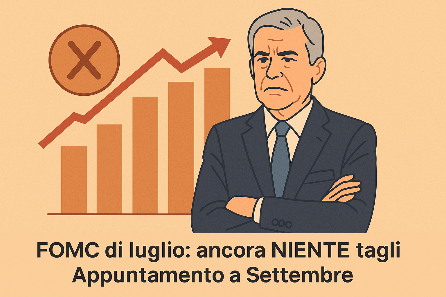 FOMC di luglio: ancora NIENTE tagli. Appuntamento a Settembre