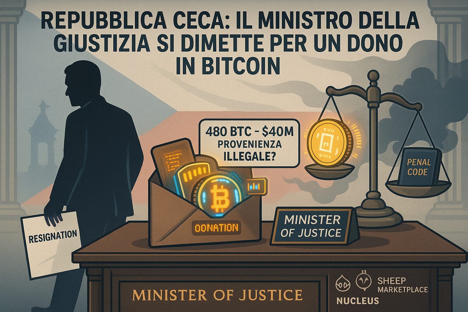 Rep. Ceca: ministro giustizia si dimette per “colpa” di Bitcoin