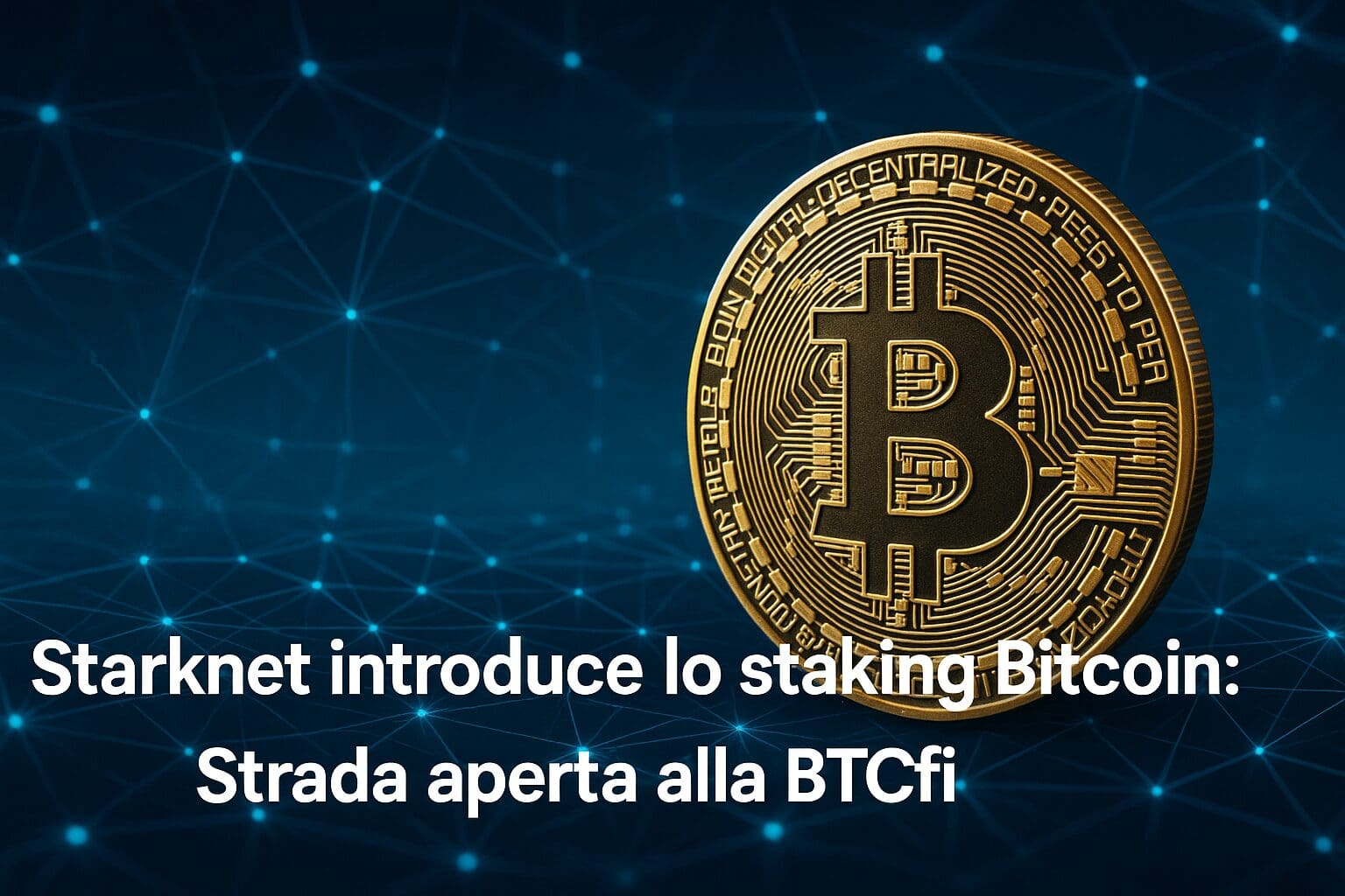 Starknet introduce lo staking Bitcoin: Strada aperta alla BTCfi