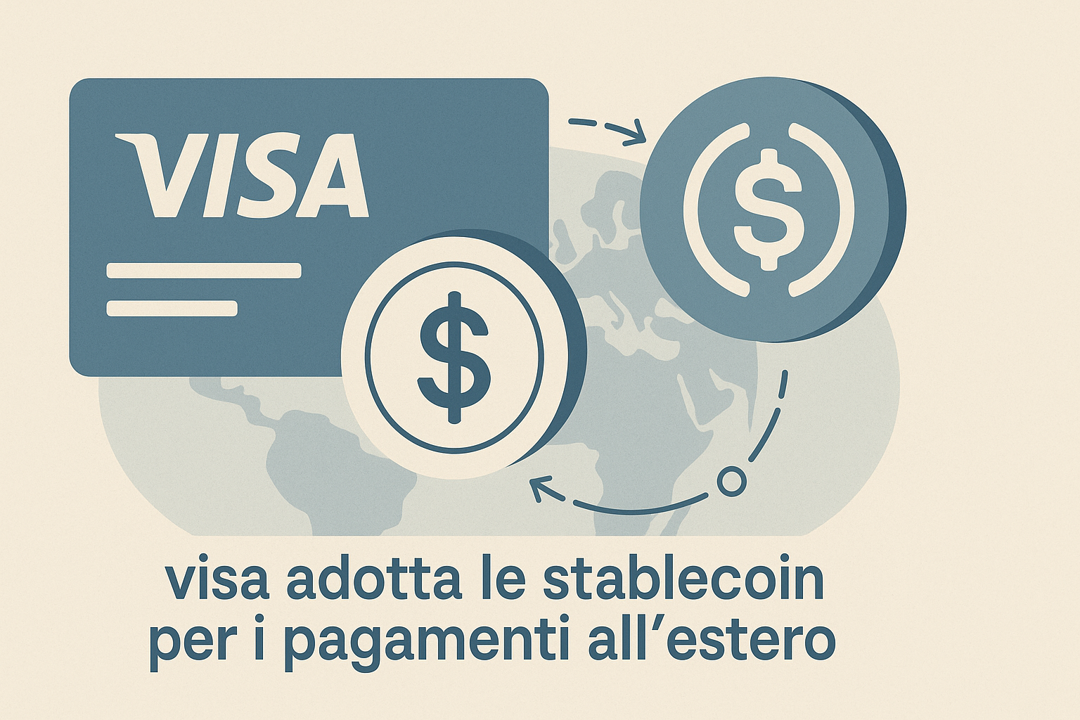 Visa adotta le stablecoin per le rimesse estere