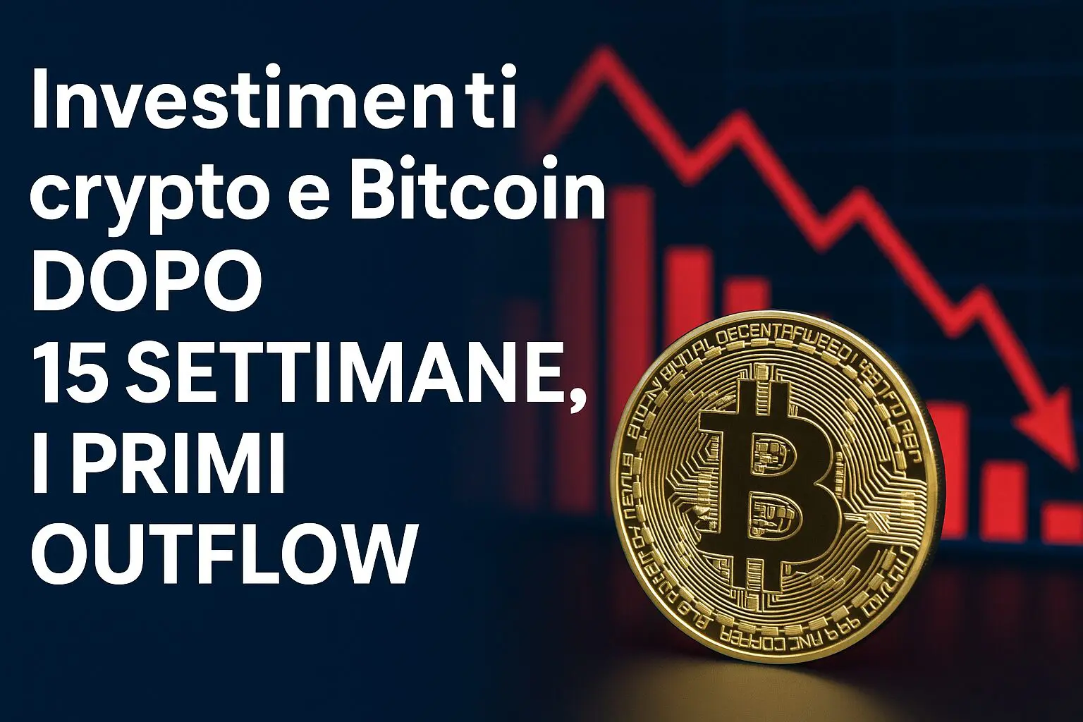Investimenti crypto e Bitcoin: dopo 15 settimane, i primi outflow