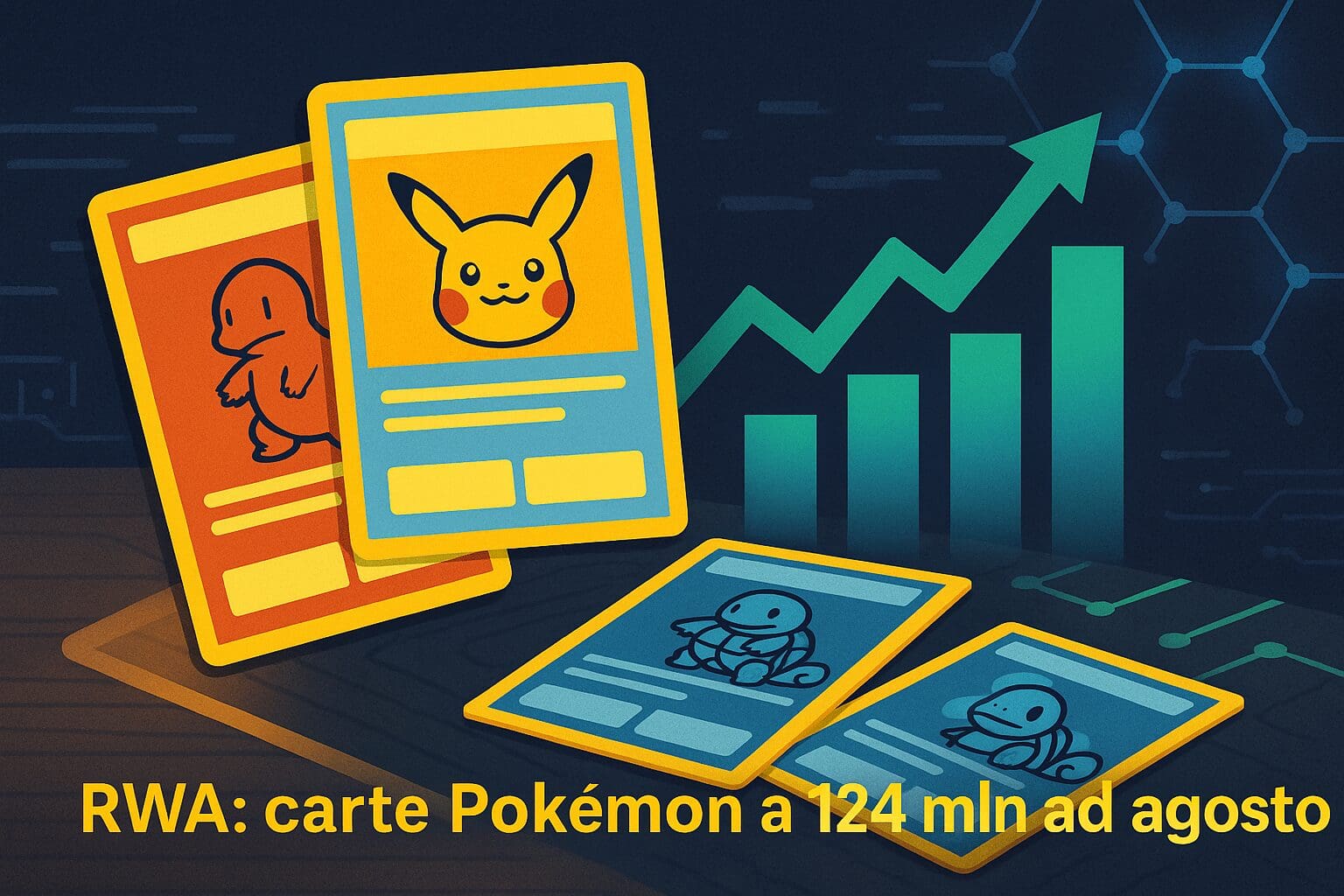 RWA: per le carte Pokémon volumi per 124 mln ad agosto