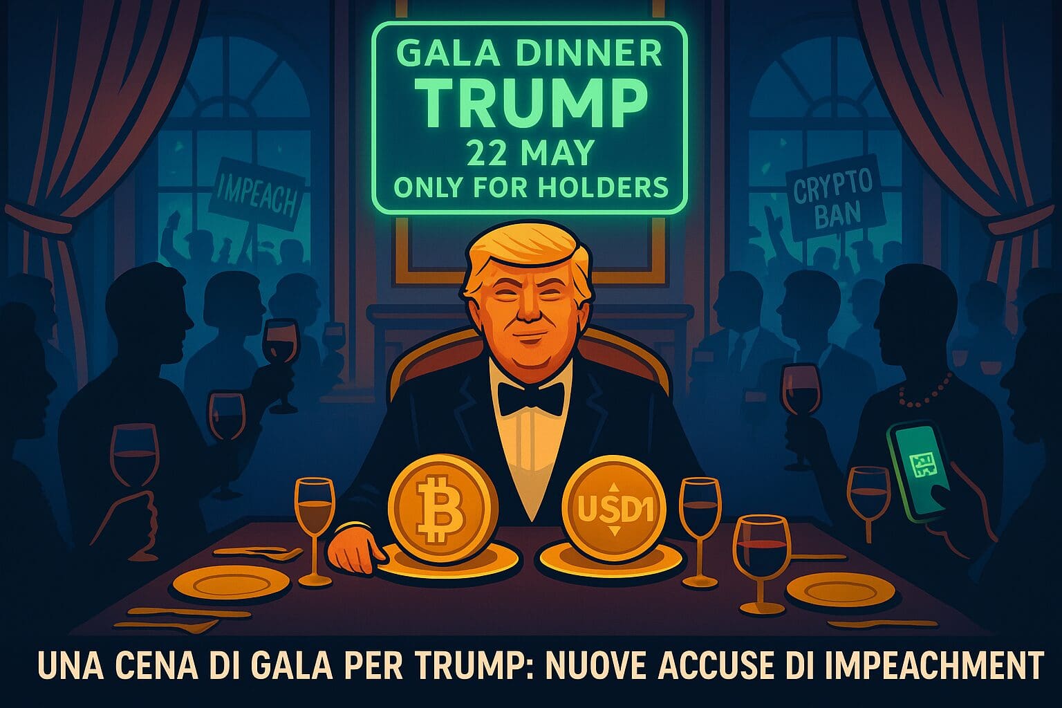 Una cena di gala per TRUMP: nuove accuse di impeachment