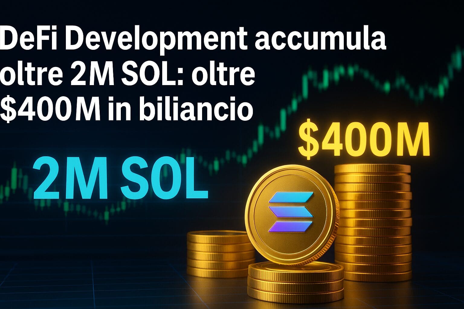 DeFi Development accumula 2M di Solana: oltre $400M in bilancio