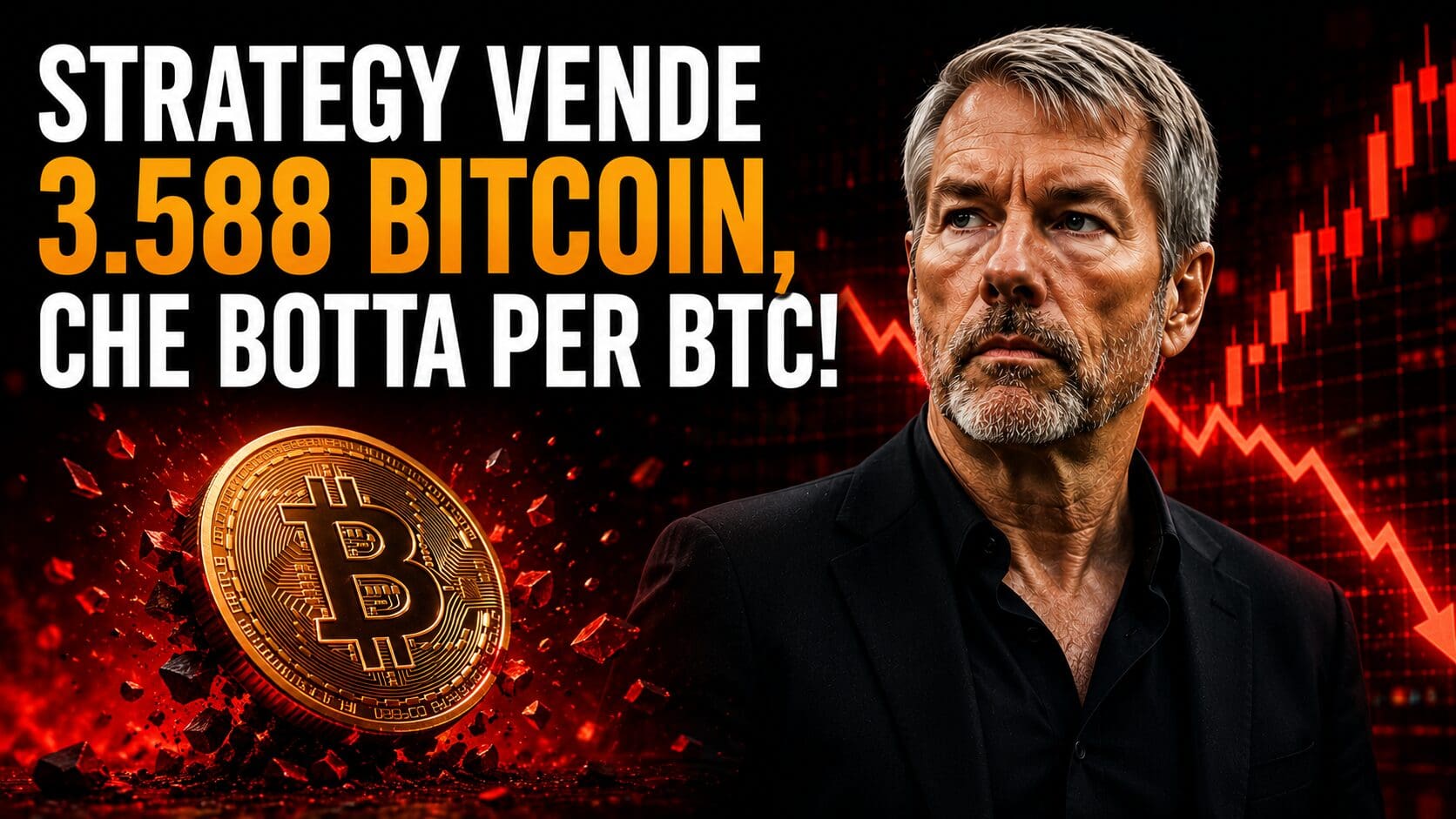 Strategy vende 3.588 Bitcoin, che botta per BTC!
