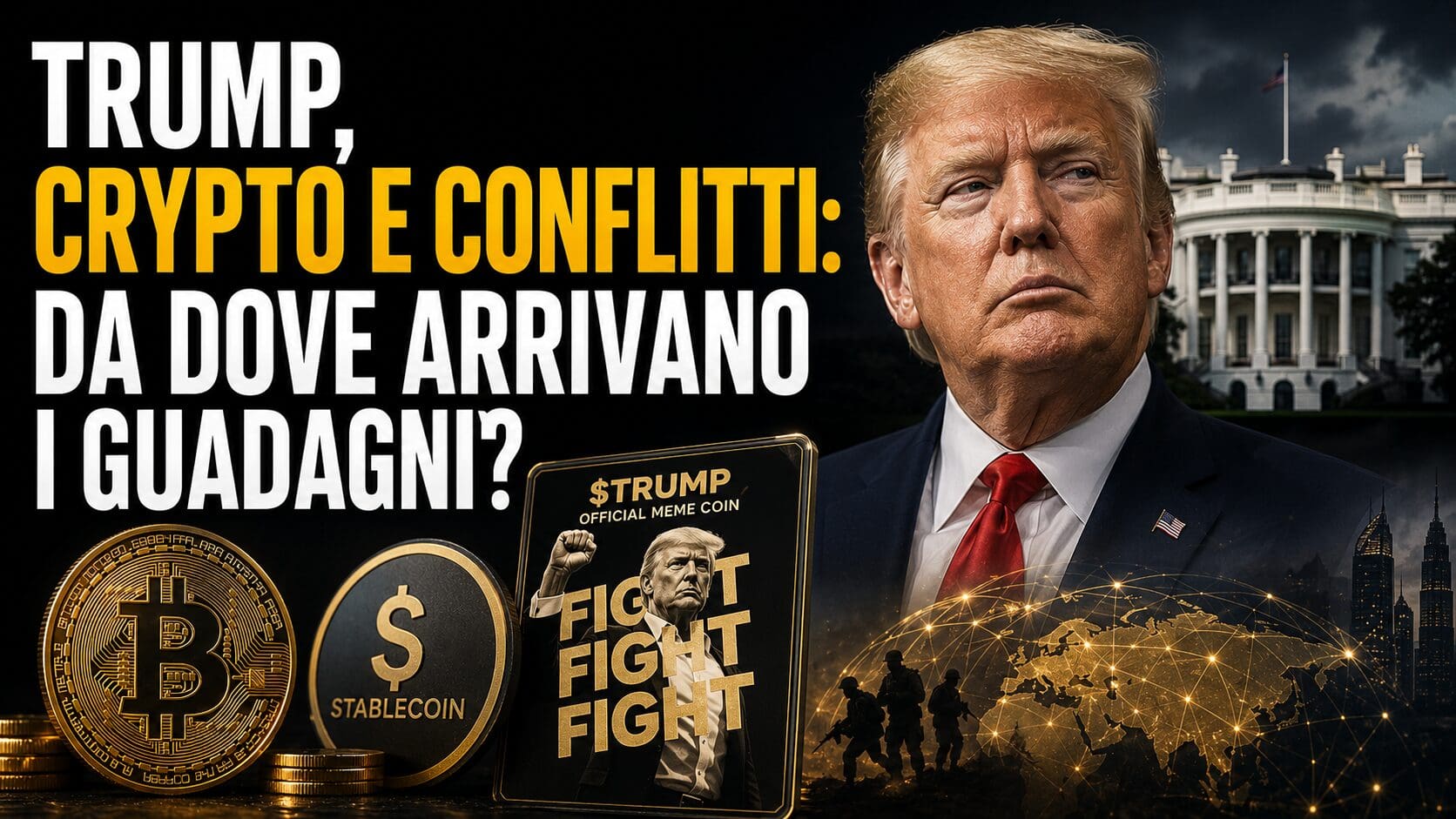 Trump, crypto e conflitti: da dove arrivano i guadagni?