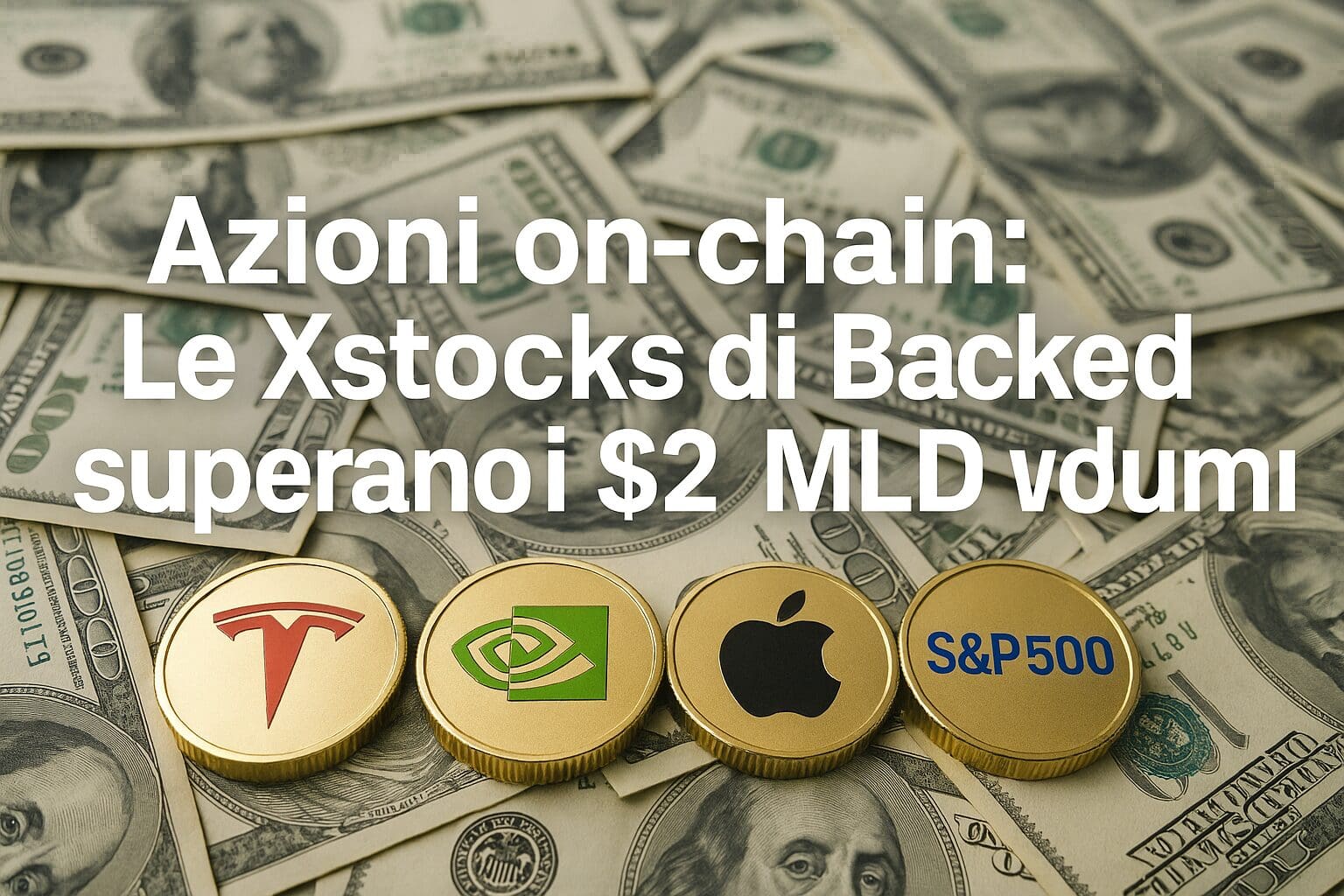 Azioni on-chain: Le Xstocks di Backed superano i $2 MLD di volumi