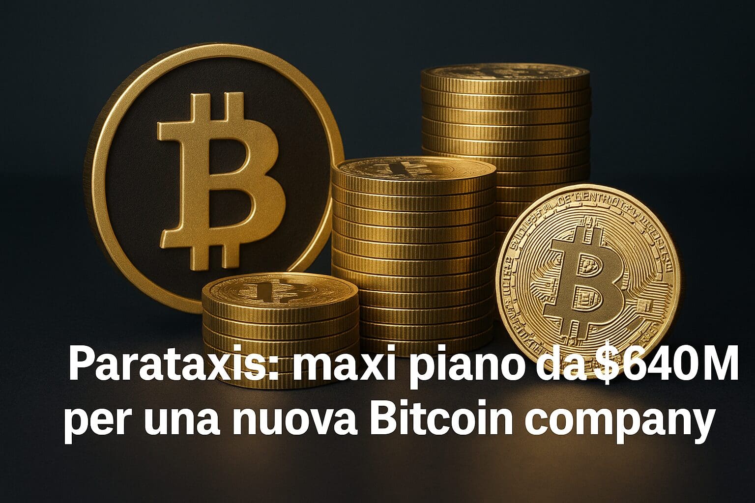 Parataxis: maxi piano da $640M per una nuova Bitcoin company