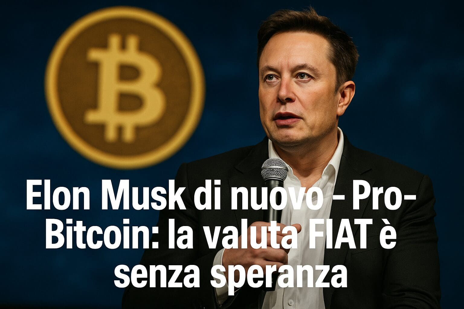 Elon Musk di nuovo Pro-Bitcoin: la valuta FIAT è senza speranza