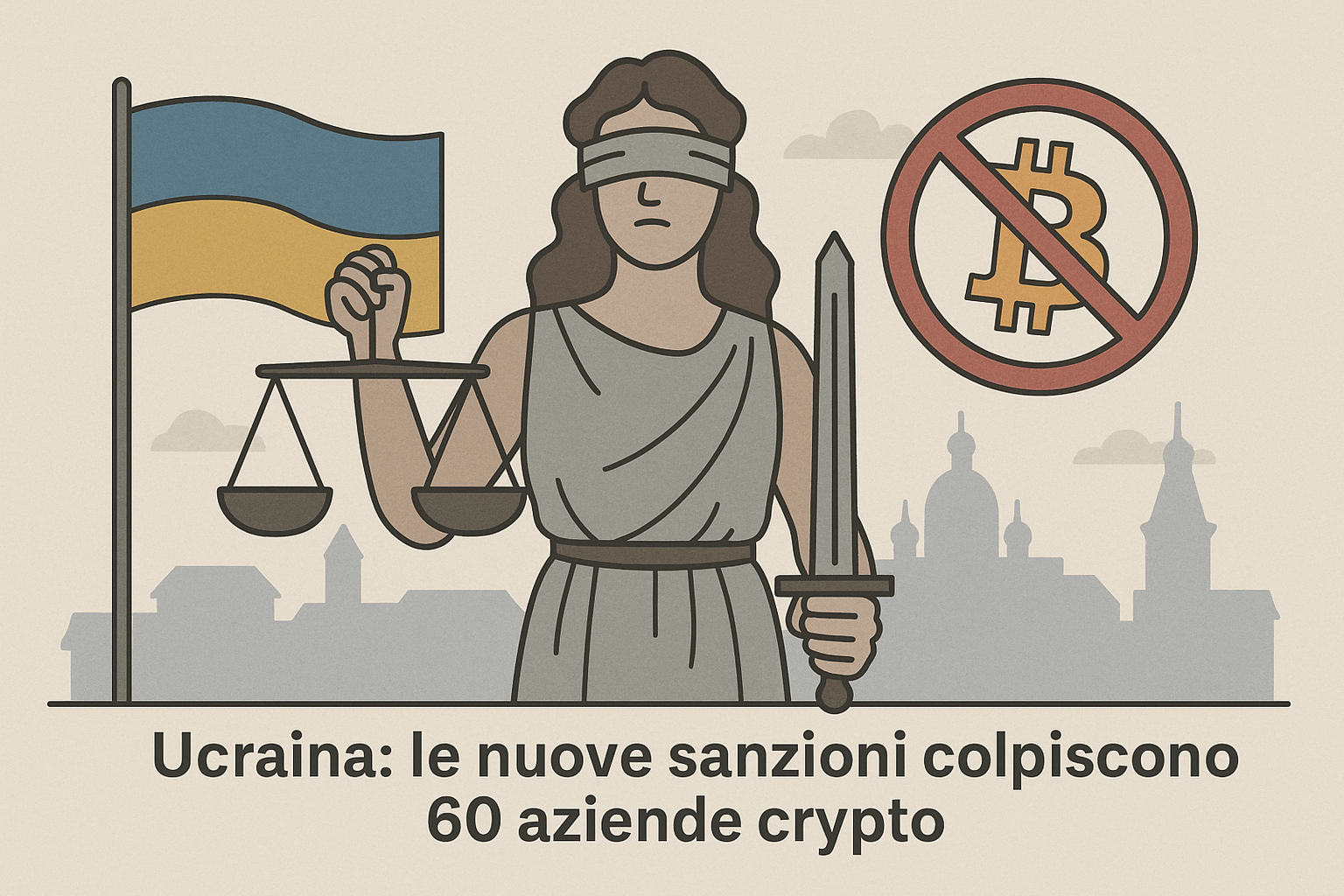 Ucraina: le nuove sanzioni colpiscono 60 aziende crypto