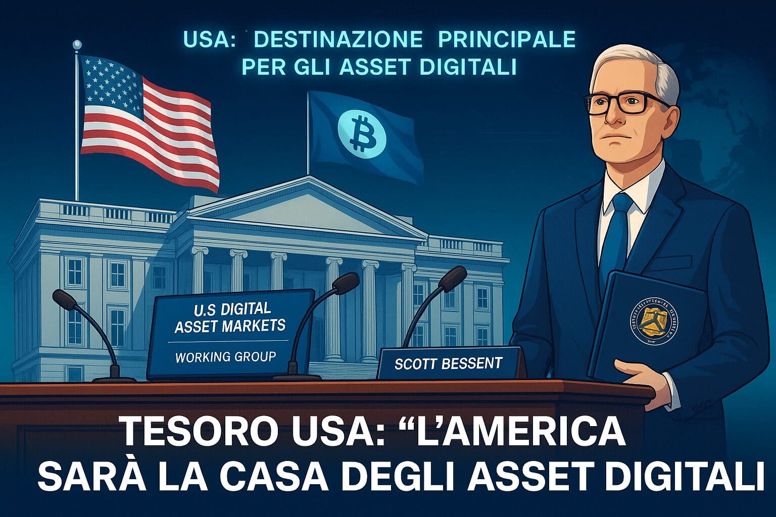 Tesoro Usa: “L’America sarà la CASA delle crypto”