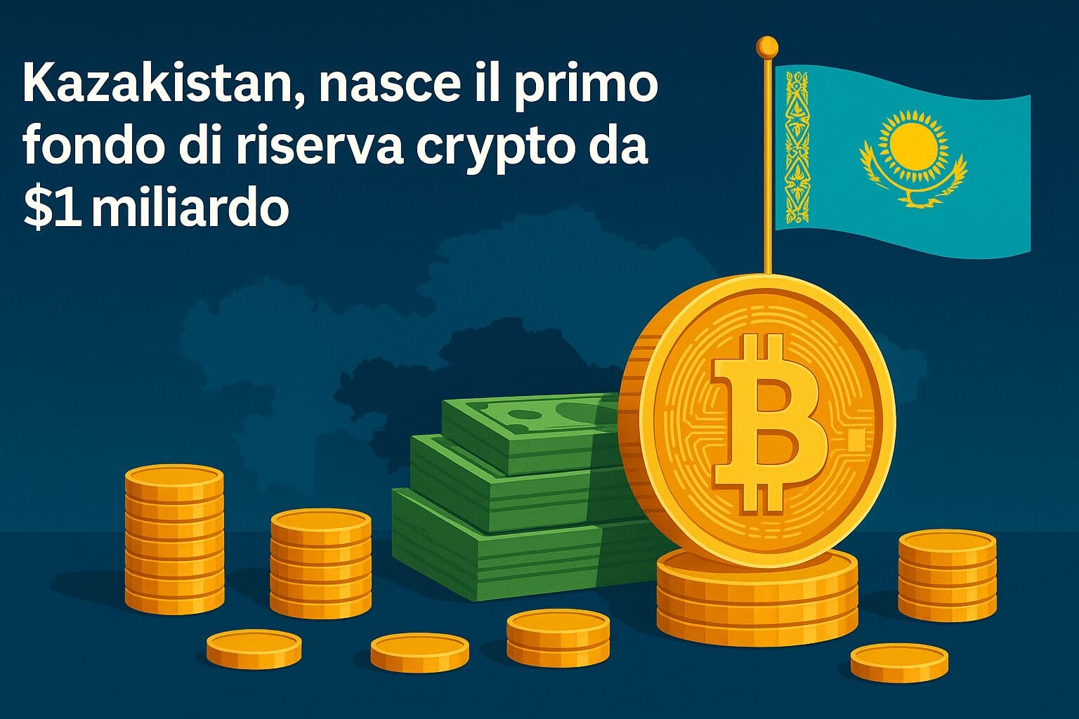 Kazakistan, nasce il primo fondo di riserva crypto da $1 miliardo