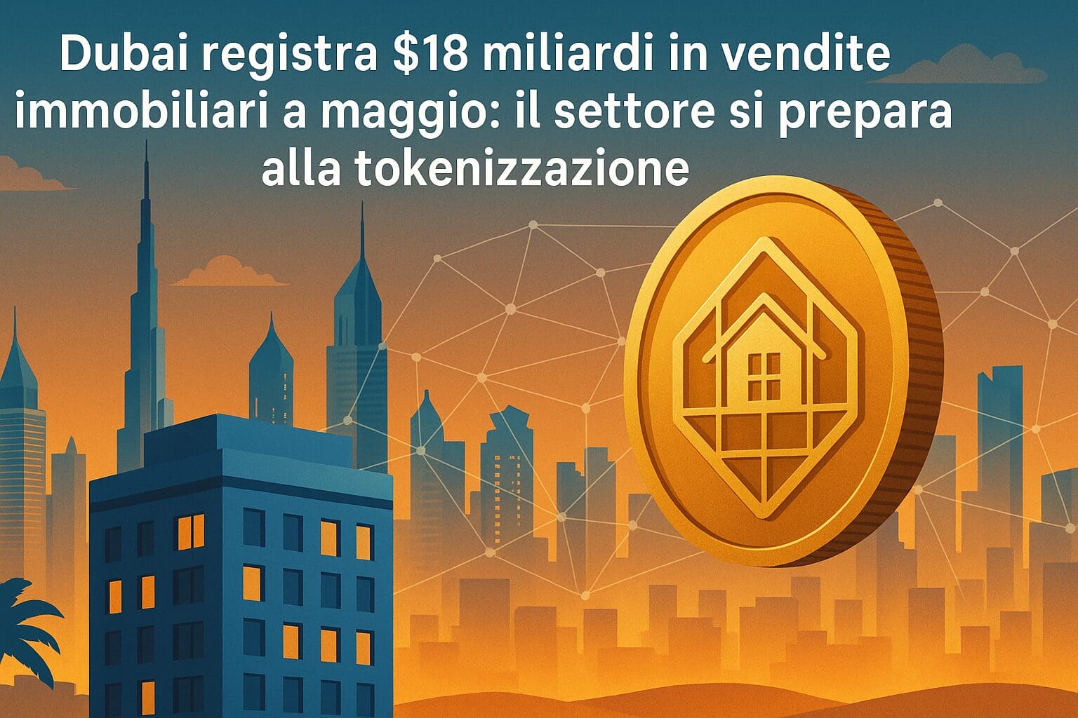 Dubai: BOOM volumi RWA “immobiliari”, $18mld a maggio
