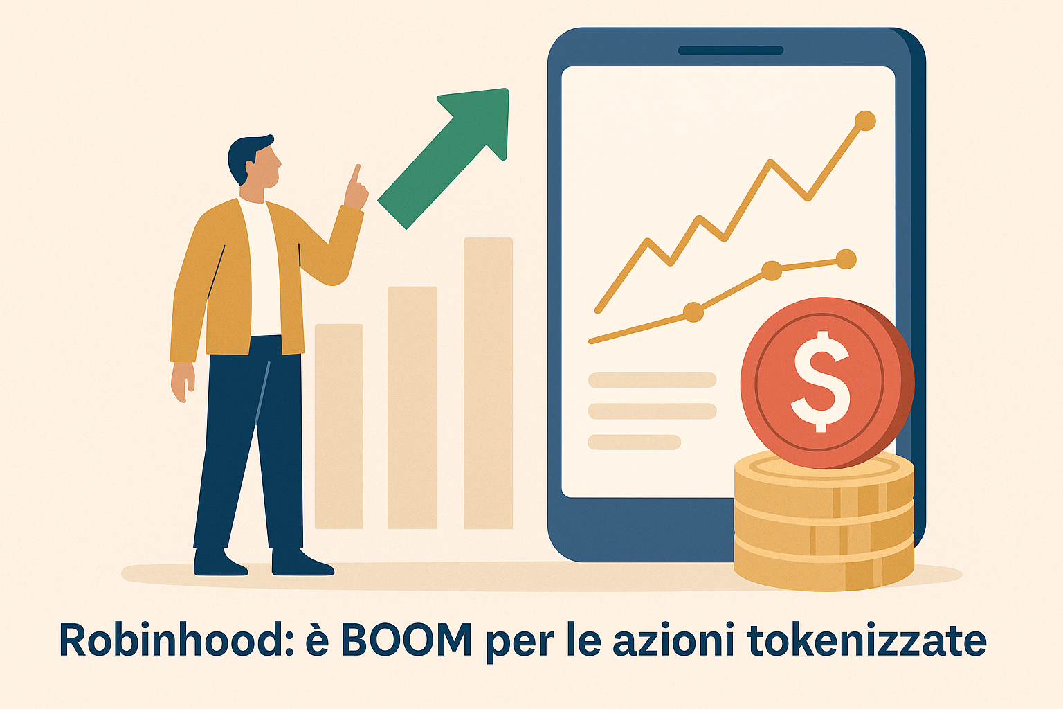 Robinhood: è BOOM per le azioni tokenizzate