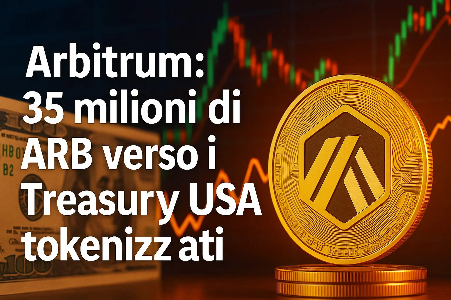 Arbitrum: 35 milioni di ARB verso i Treasury USA tokenizzati