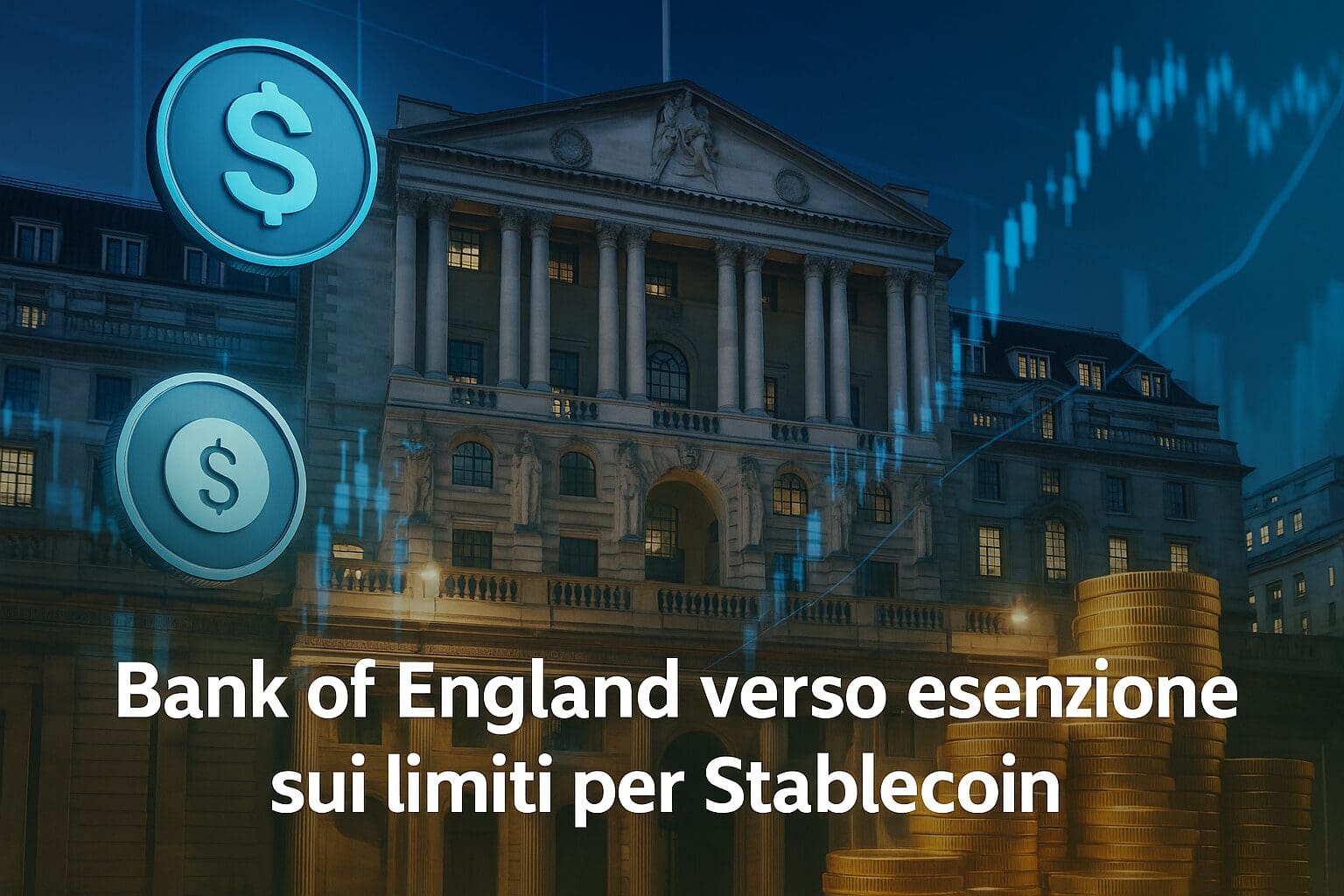 Bank of England verso esenzione sui limiti per Stablecoin