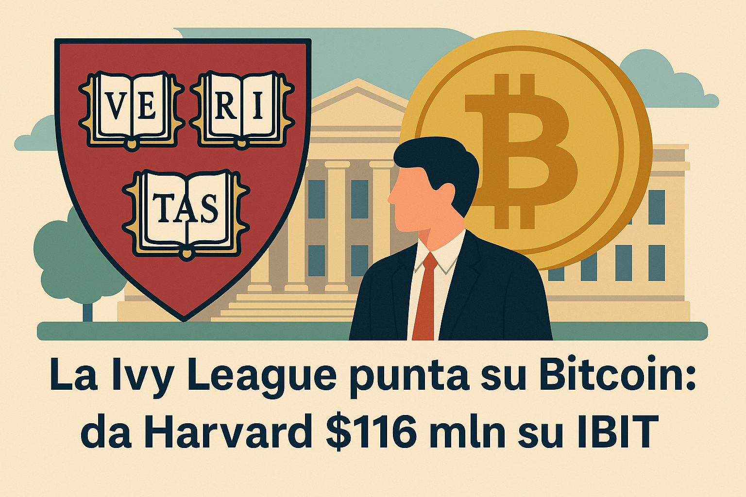La Ivy League punta su Bitcoin: da Harvard $116 mln su IBIT