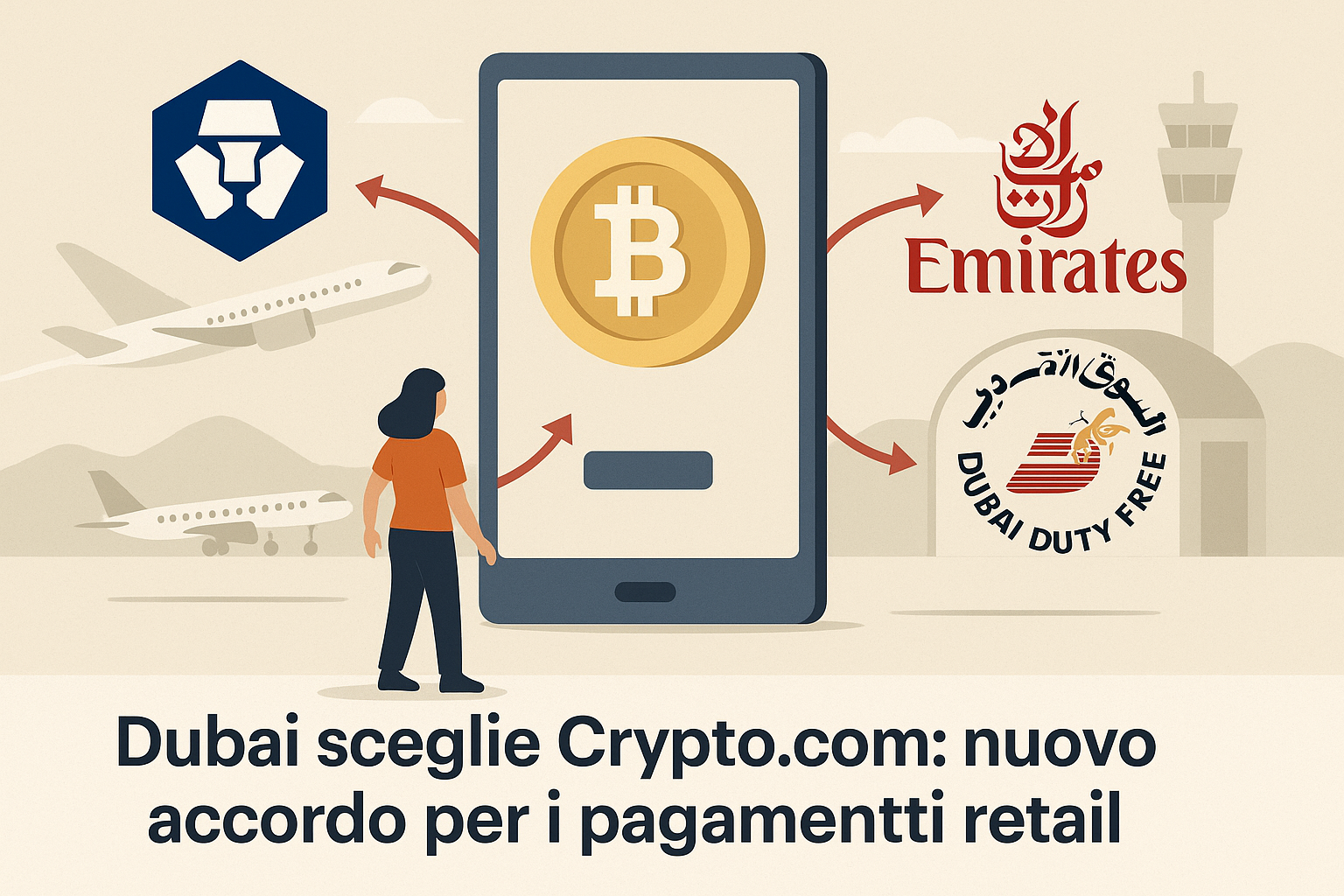 Emirates e Crypto.com: nuovo accordo per i pagamenti retail