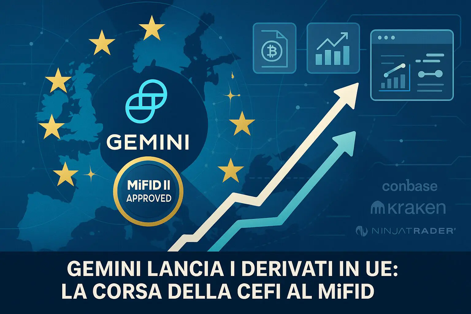 Gemini lancia i derivati in Ue: la corsa della CeFi al MiFID