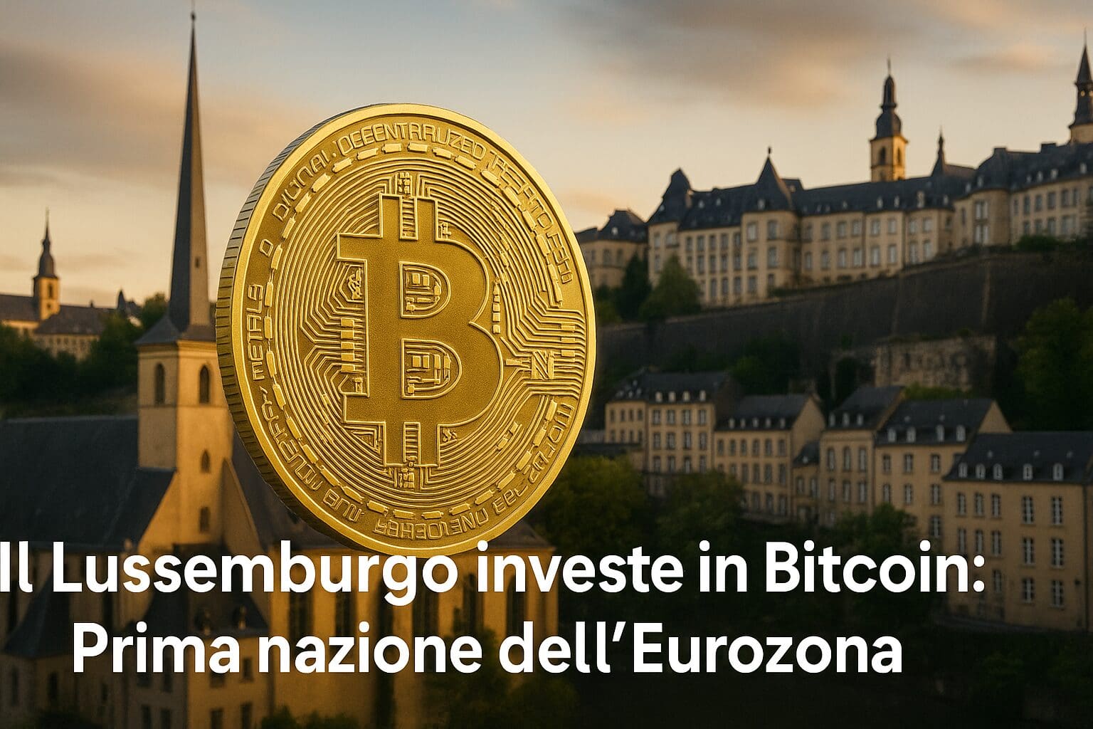 Il Lussemburgo investe in Bitcoin: Prima nazione dell'Eurozona