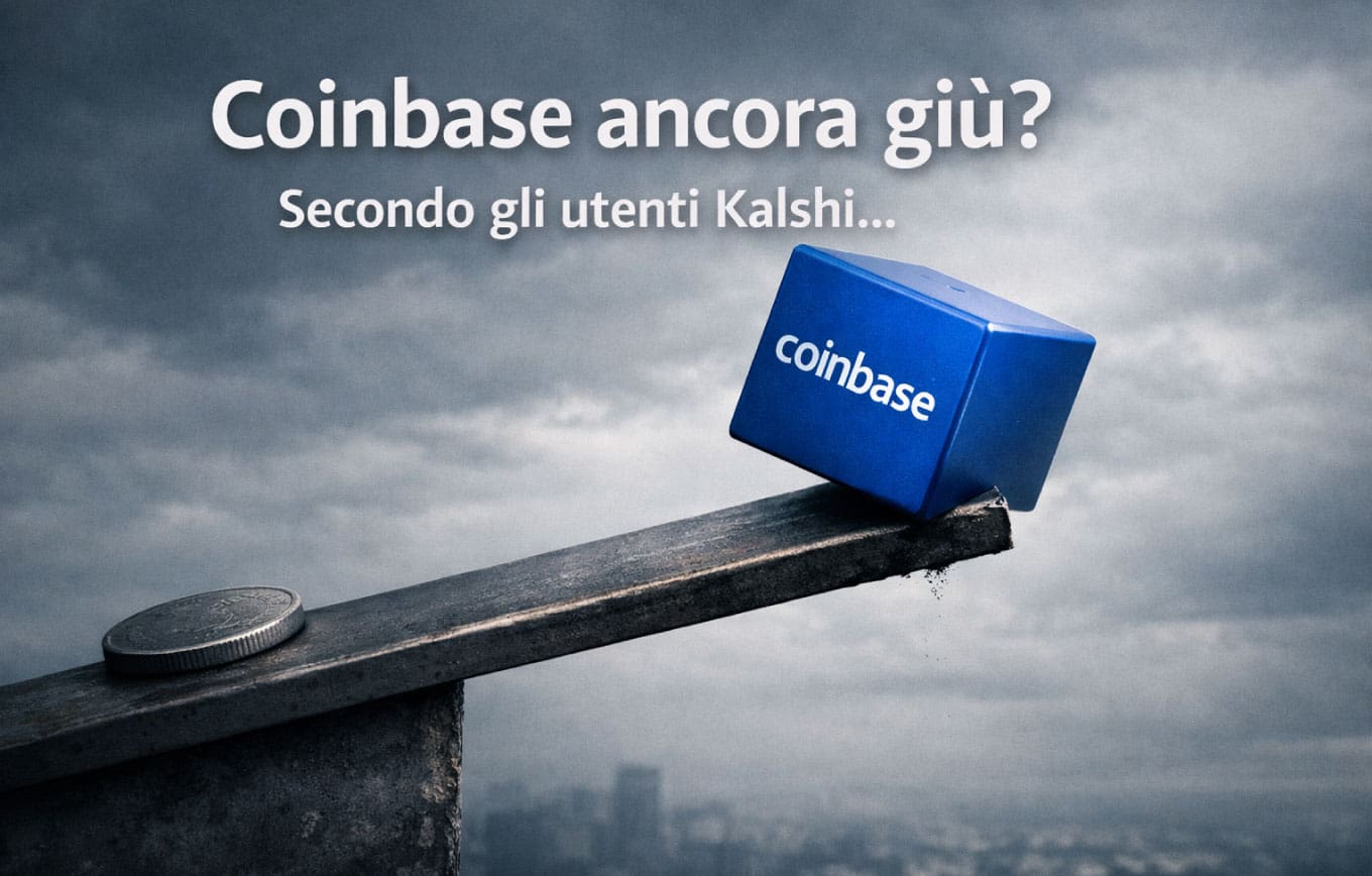 Coinbase ancora giù? Secondo gli utenti Kalshi…