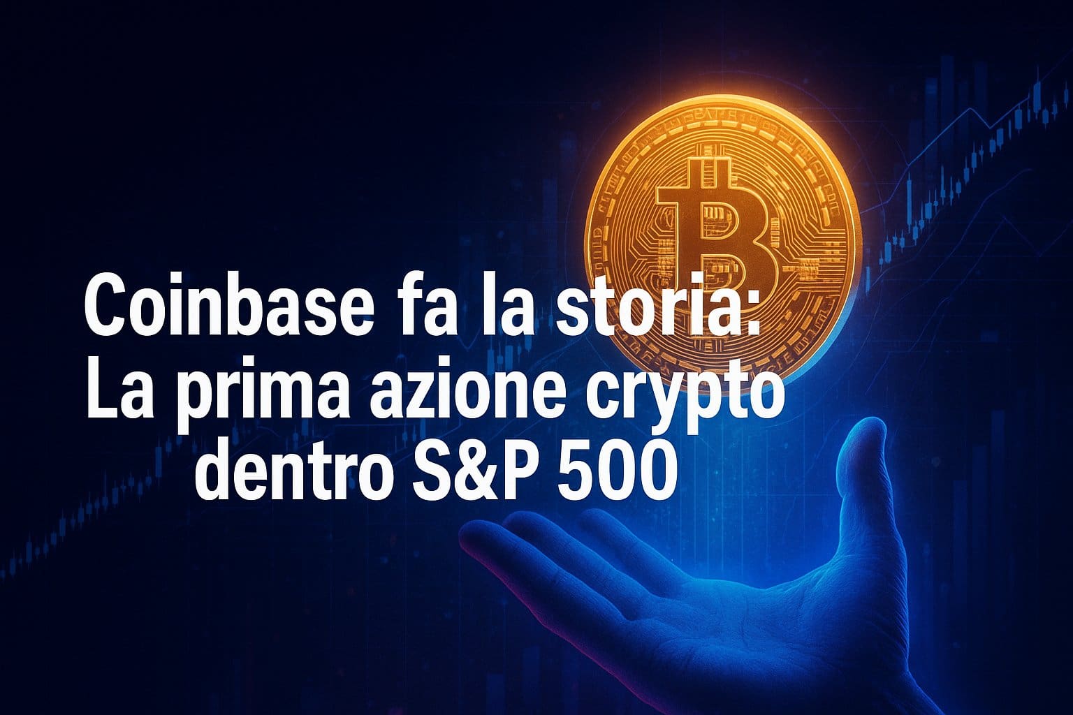 Coinbase fa la storia: la prima azione crypto dentro S&P 500