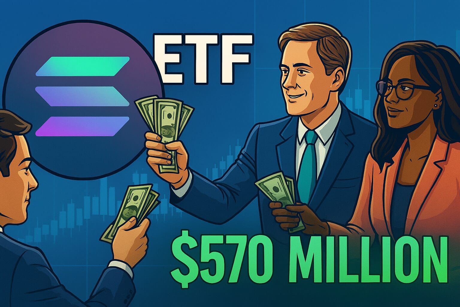 ETF Solana: un successo da $570 milioni di ingressi